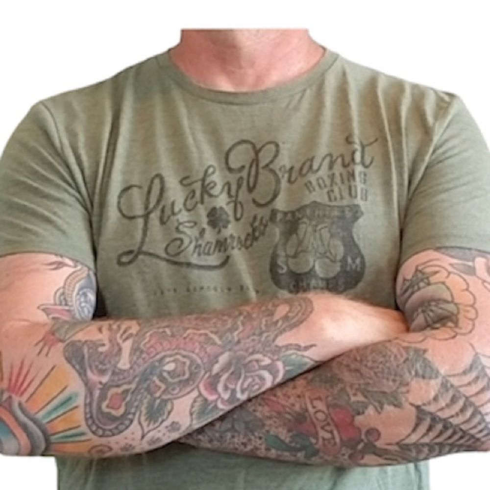 *Host Pick* Lucky Brand Boxing Club tee, sz L